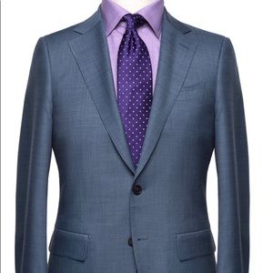 Blue Spier and Mackay sharkskin suit - 42 Short -
